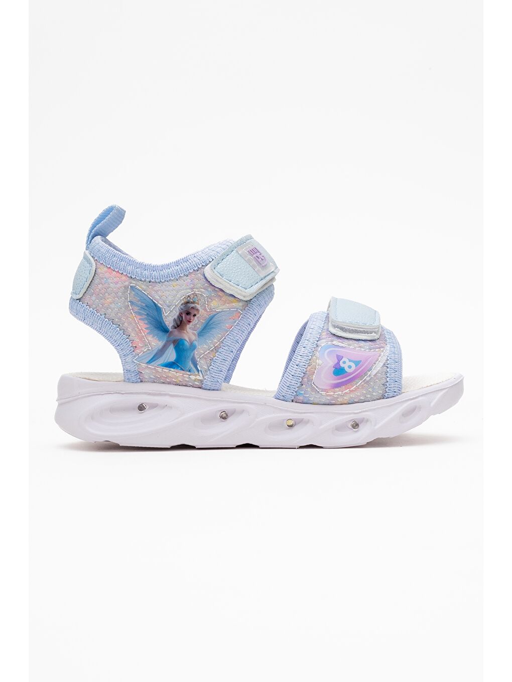 Kız Çocuk Mavi Işıklı Anatomik Hafif Günlük Sandalet-3