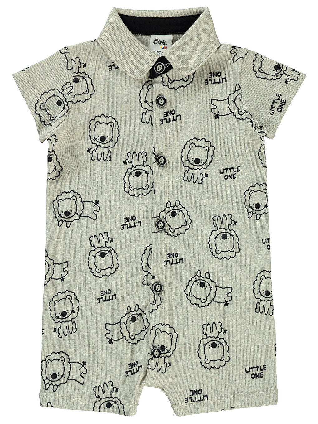 Beyaz Baby Erkek Bebek Patiksiz Tulum 6-18 Ay Karmelanj