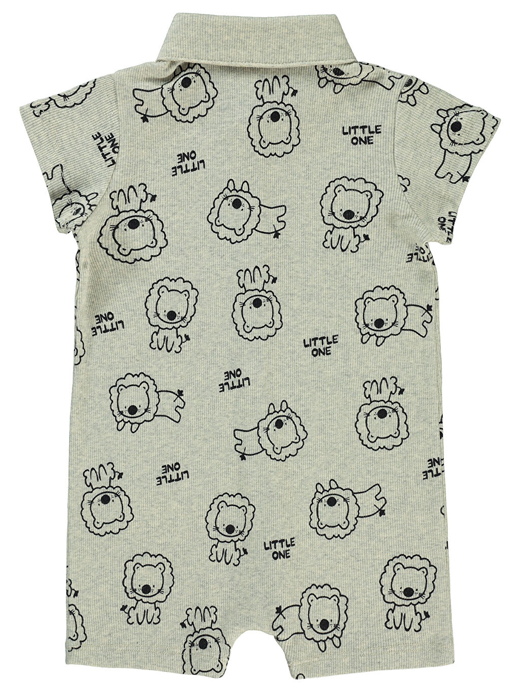 Beyaz Baby Erkek Bebek Patiksiz Tulum 6-18 Ay Karmelanj-1