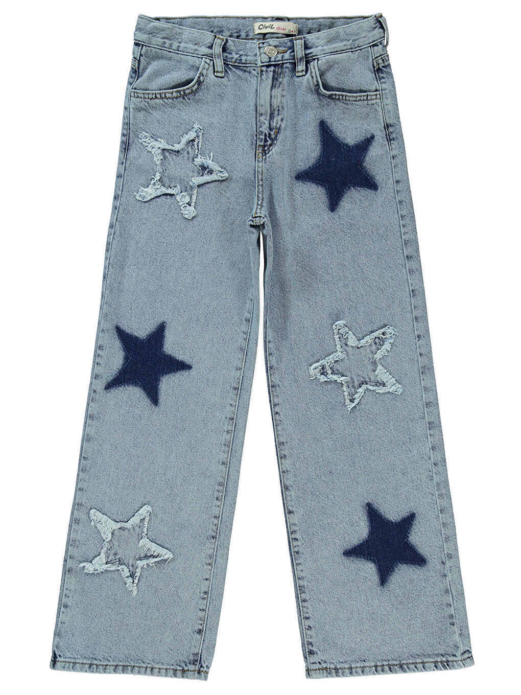 Girls Kız Çocuk Pantolon 10-13 Yaş Buz Mavi