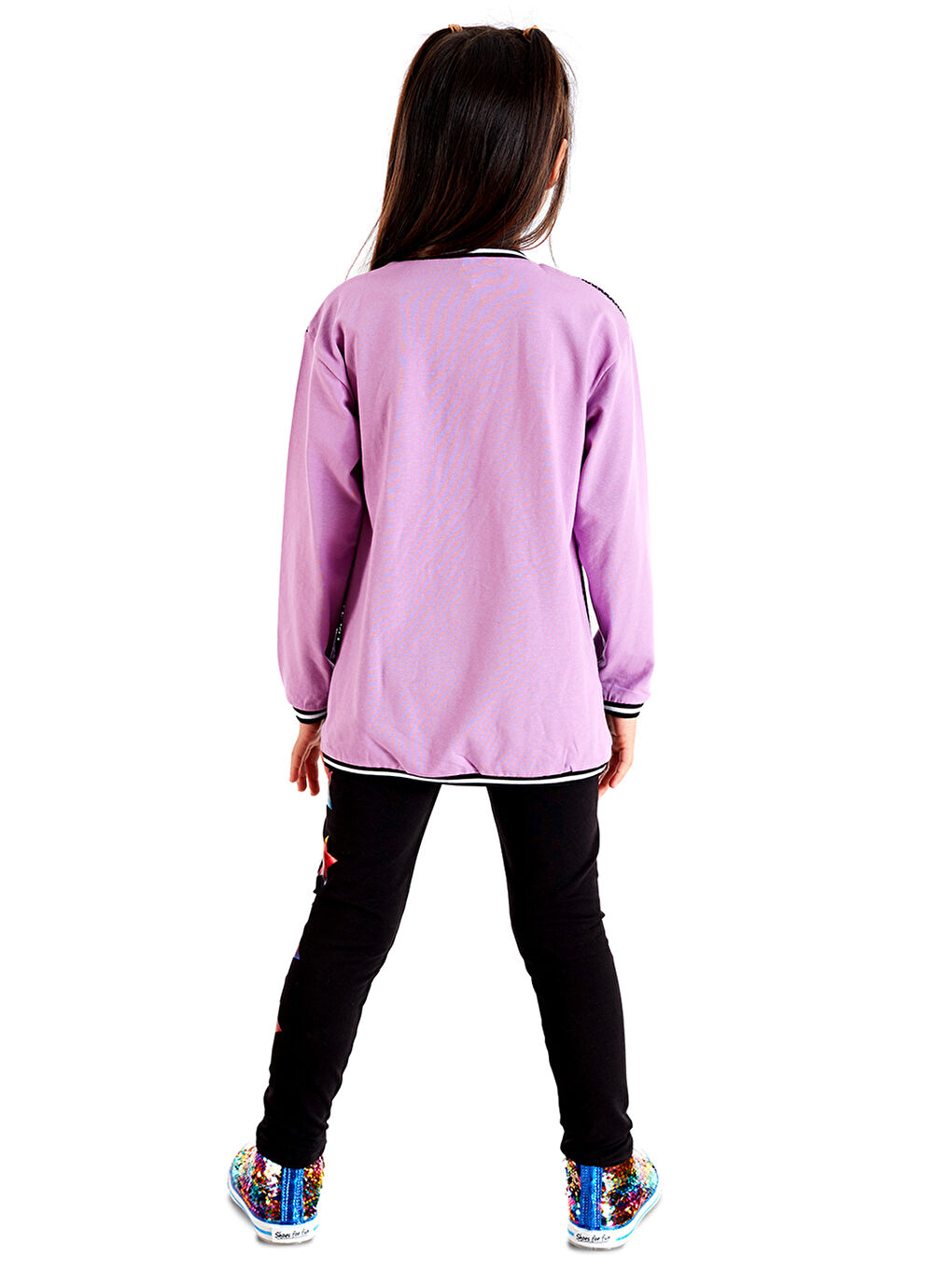 Karışık Wonderful Fileli Kız Çocuk Tunik Tayt Takım-1