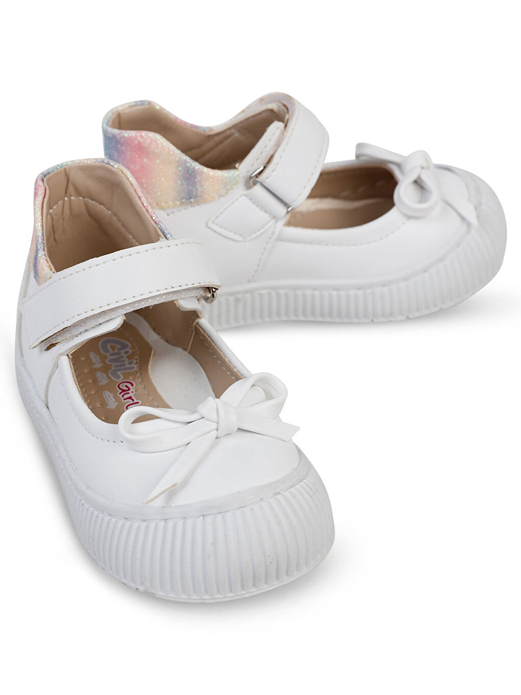 Girls Kız Çocuk Babet 21-25 Numara Beyaz-1