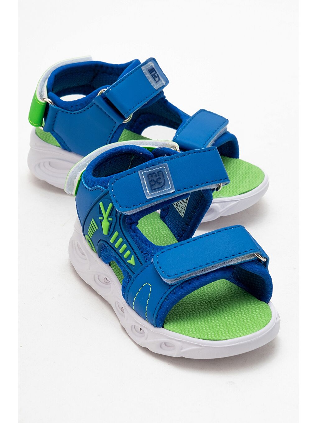 Erkek Çocuk Saks Mavi Işıklı Anatomik Hafif Günlük Sandalet