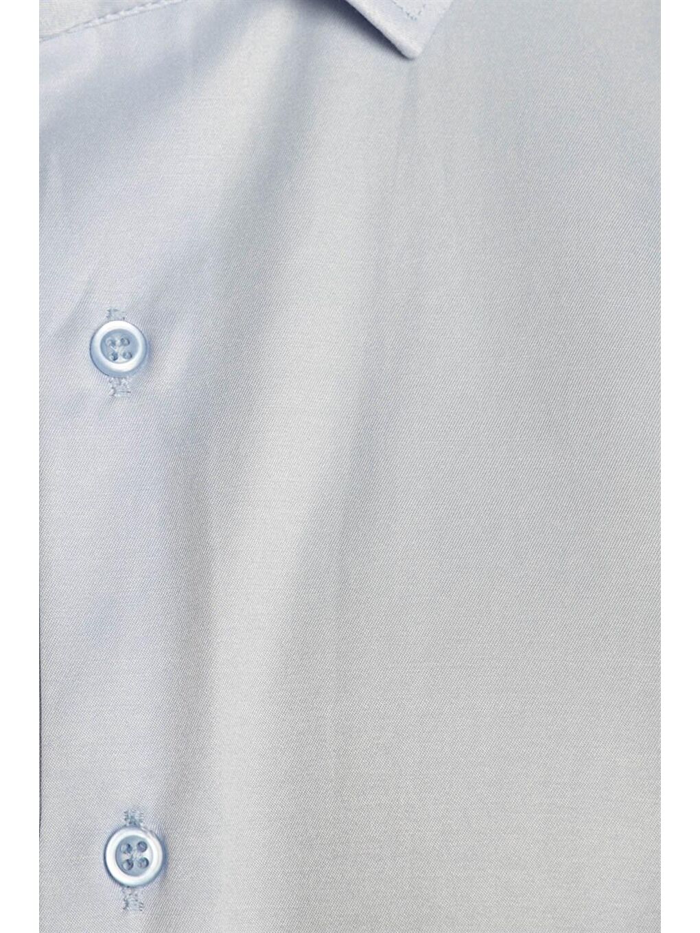 Mavi Tudors Slim Fit Dar Kesim Düz Erkek Gömlek-4