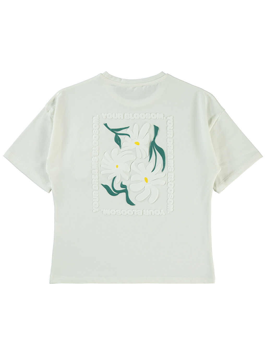 Girls Kız Çocuk Tişört 10-13 Yaş Ekru-1