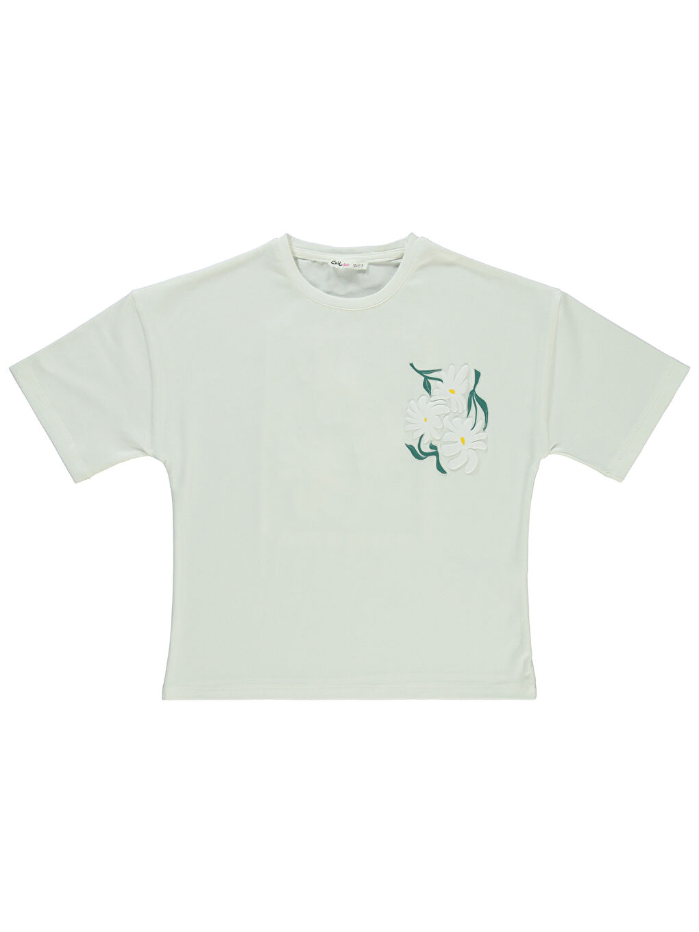 Girls Kız Çocuk Tişört 10-13 Yaş Ekru-3