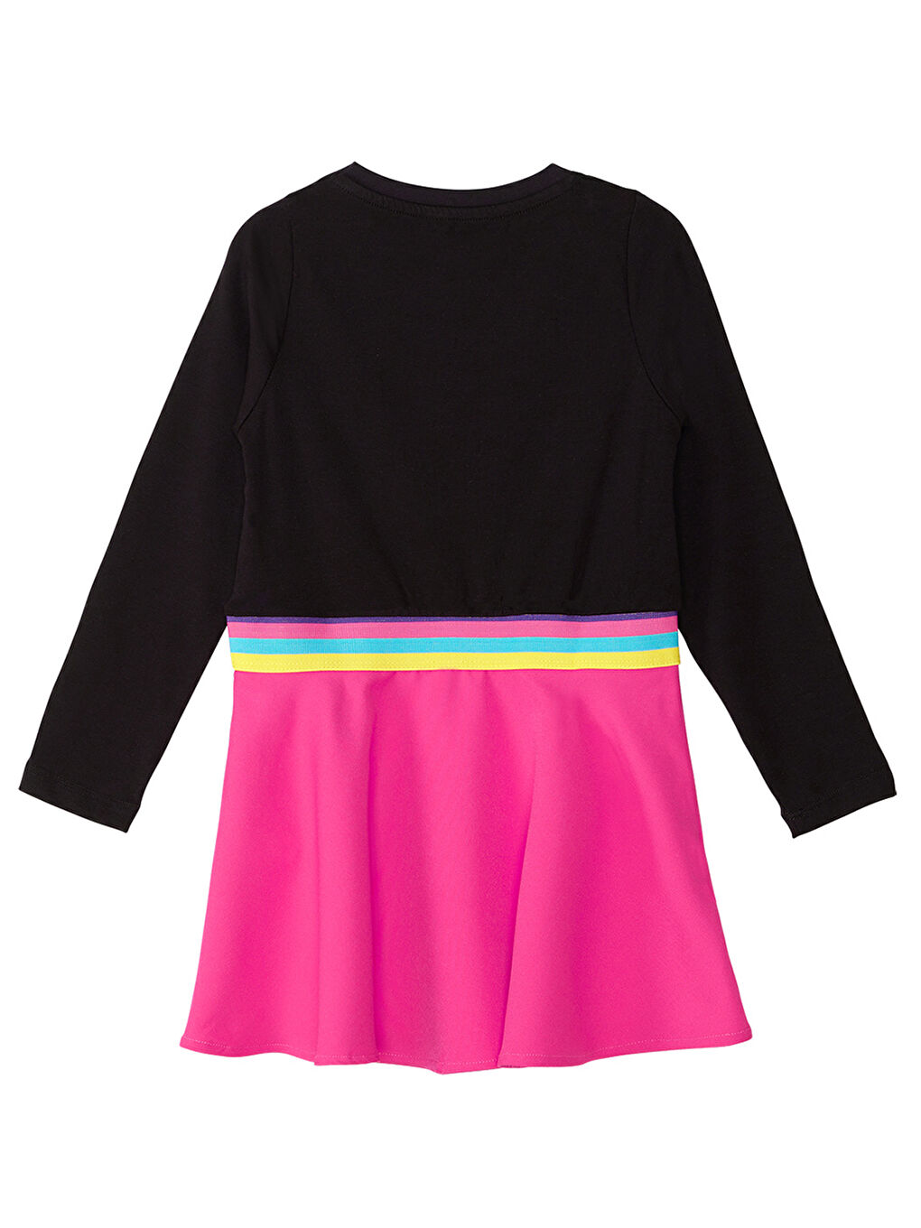 Karışık Emojili Kız Çocuk Elbise-3