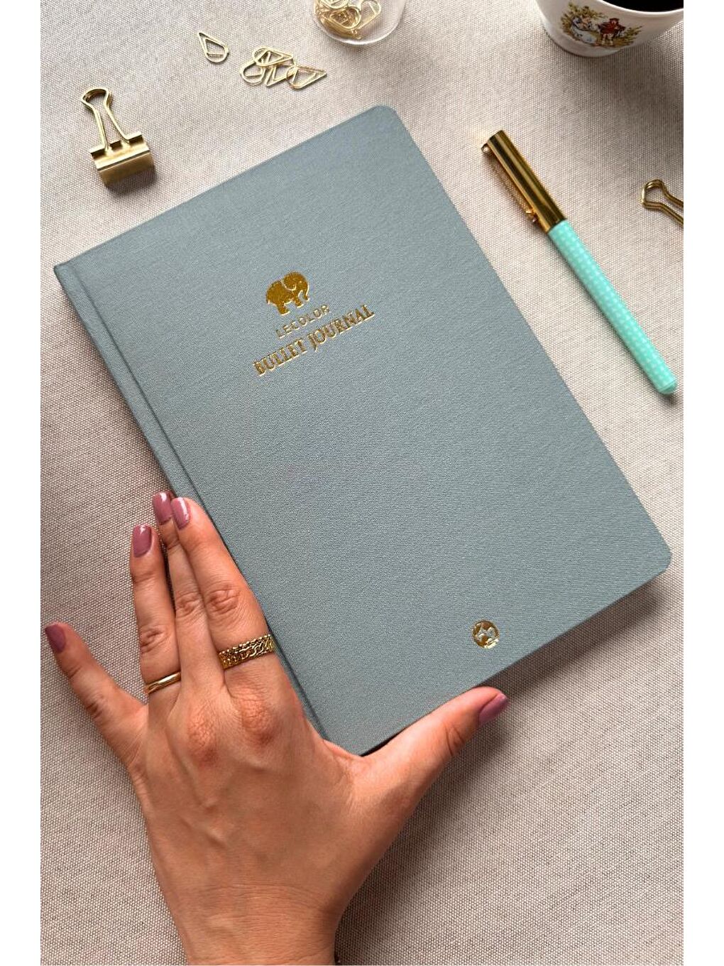 17x24 Keten Noktalı Bullet Journal Defter Fil-1