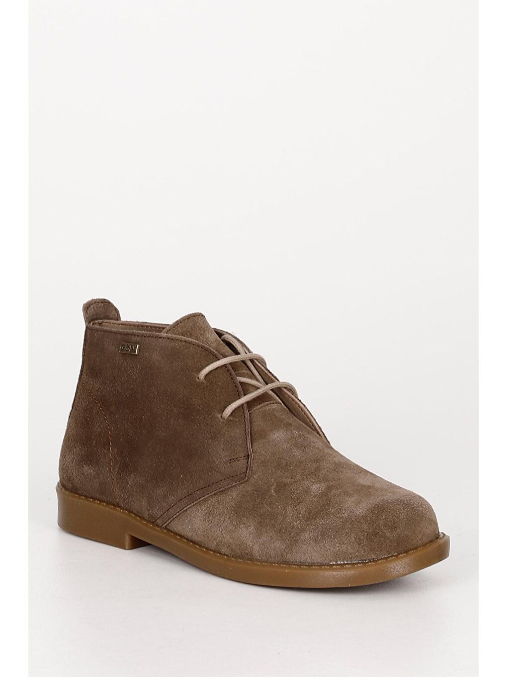 Bej KUM  Hakiki Deri Geniş Burun Lord Kalıp Kauçuk Taban Bağcıklı Kadın Günlük Bot 51423-4