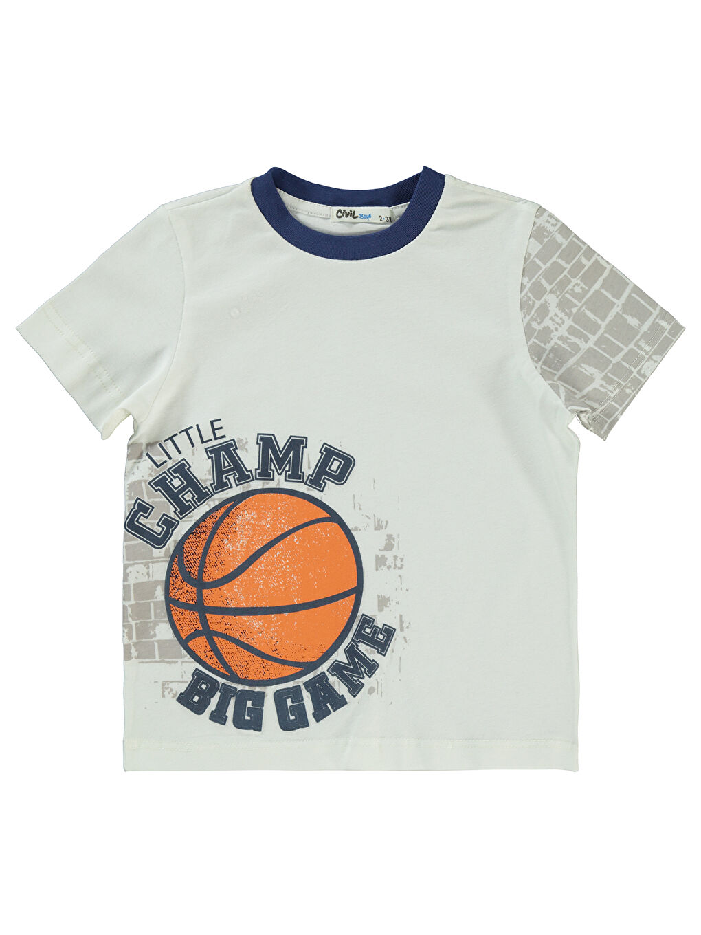 Boys Erkek Çocuk 3'lü Tişört Set 2-5 Yaş Lacivert-8