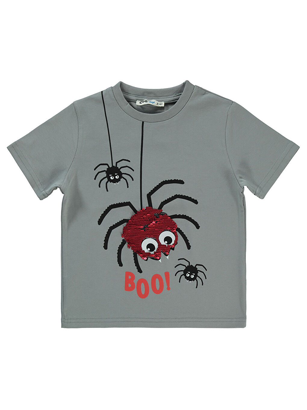 Boys Erkek Çocuk Tişört 2-5 Yaş Gri-1