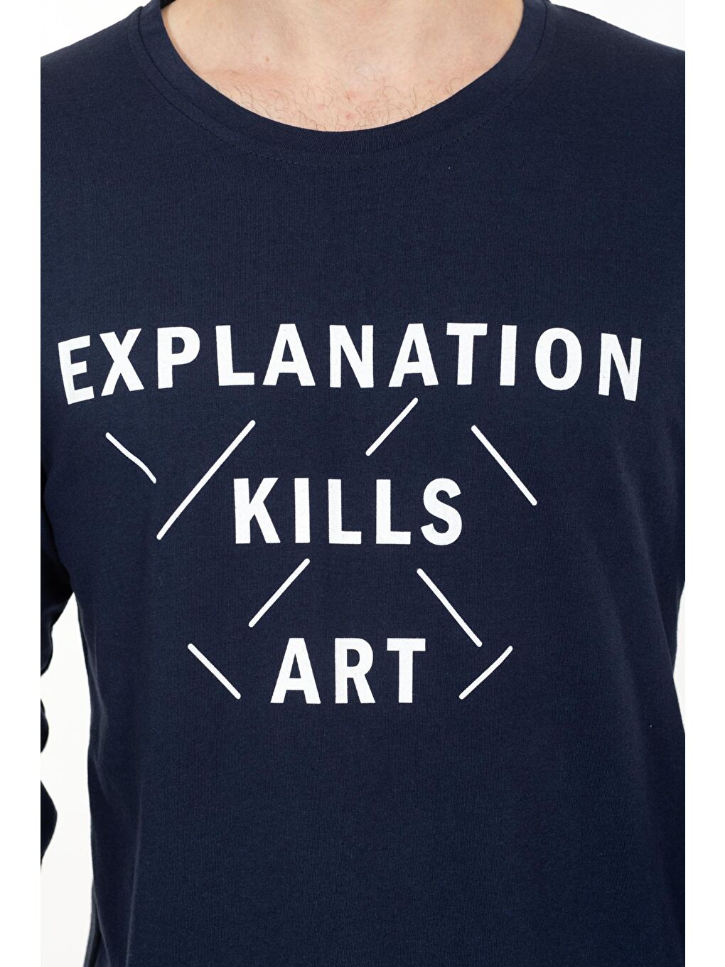 Mavi Erkek Baskılı Pijama Takımı Uzun Kollu-3