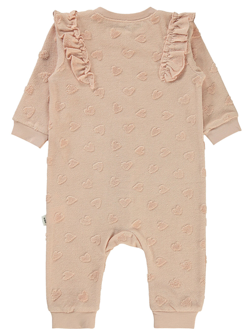 Pembe Baby Kız Bebek Patiksiz Tulum 6-18 Ay Pudra-1