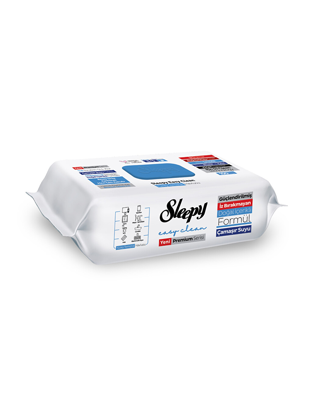 Easy Clean Premium Çamaşır Suyu Katkılı Yüzey Temizlik Havlusu Mendili 100 Yaprak-1