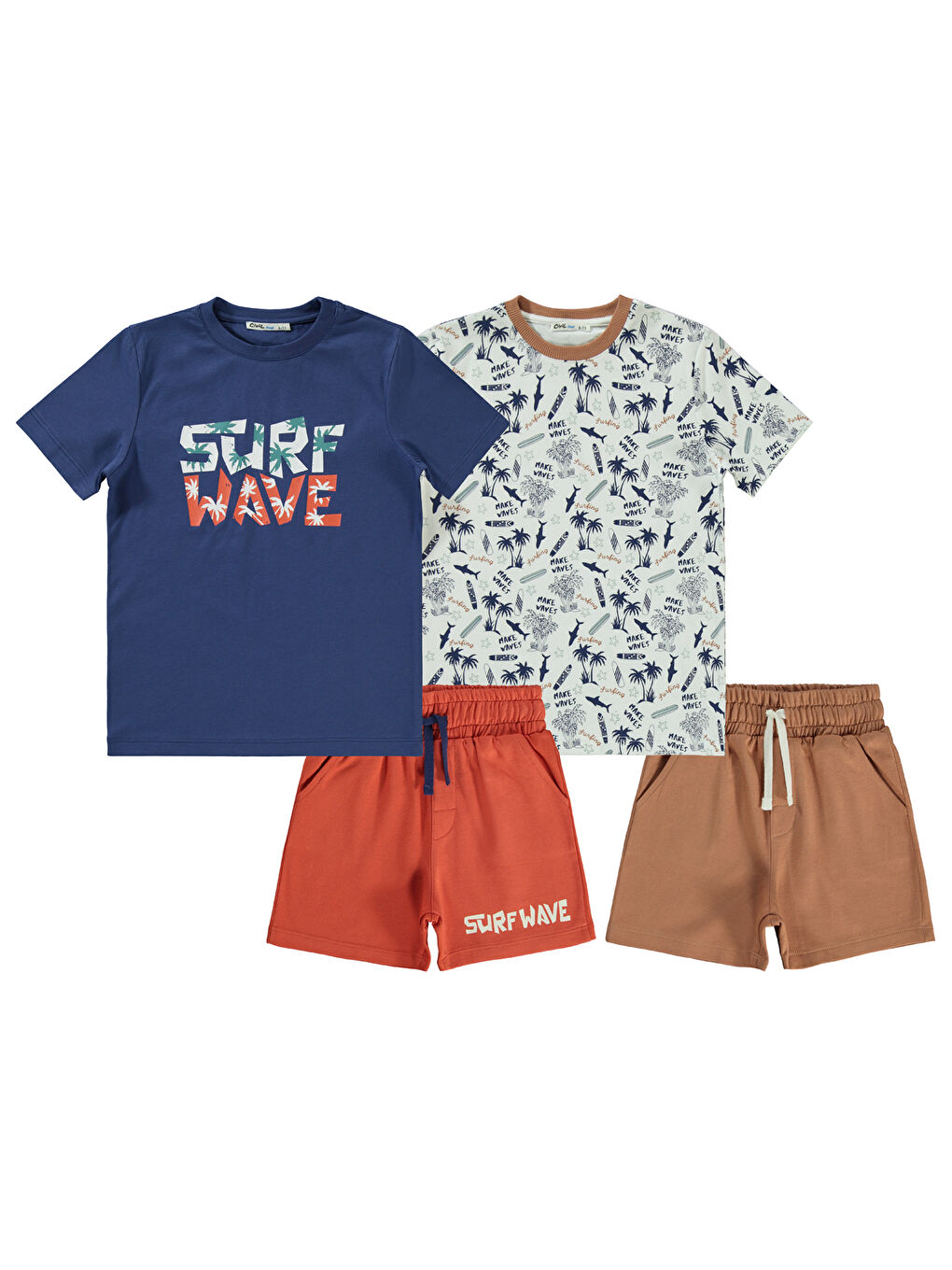 Boys Erkek Çocuk 2'li Takım Set 6-9 Yaş Lacivert