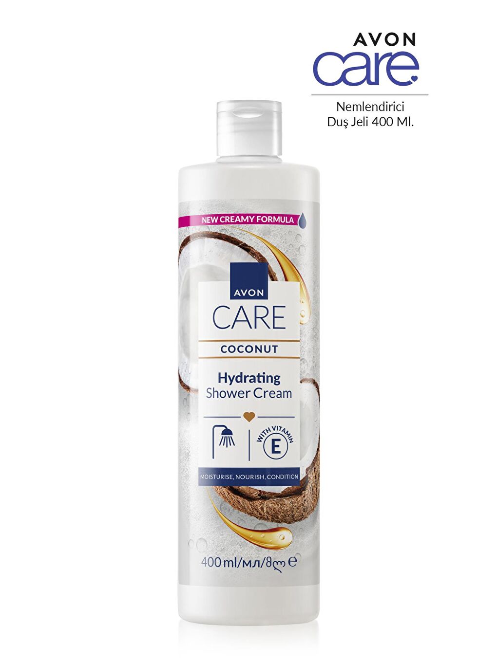 Care Coconut Hindistan Cevizi Nemlendirici Duş Jeli 400 Ml. Üçlü Set-1