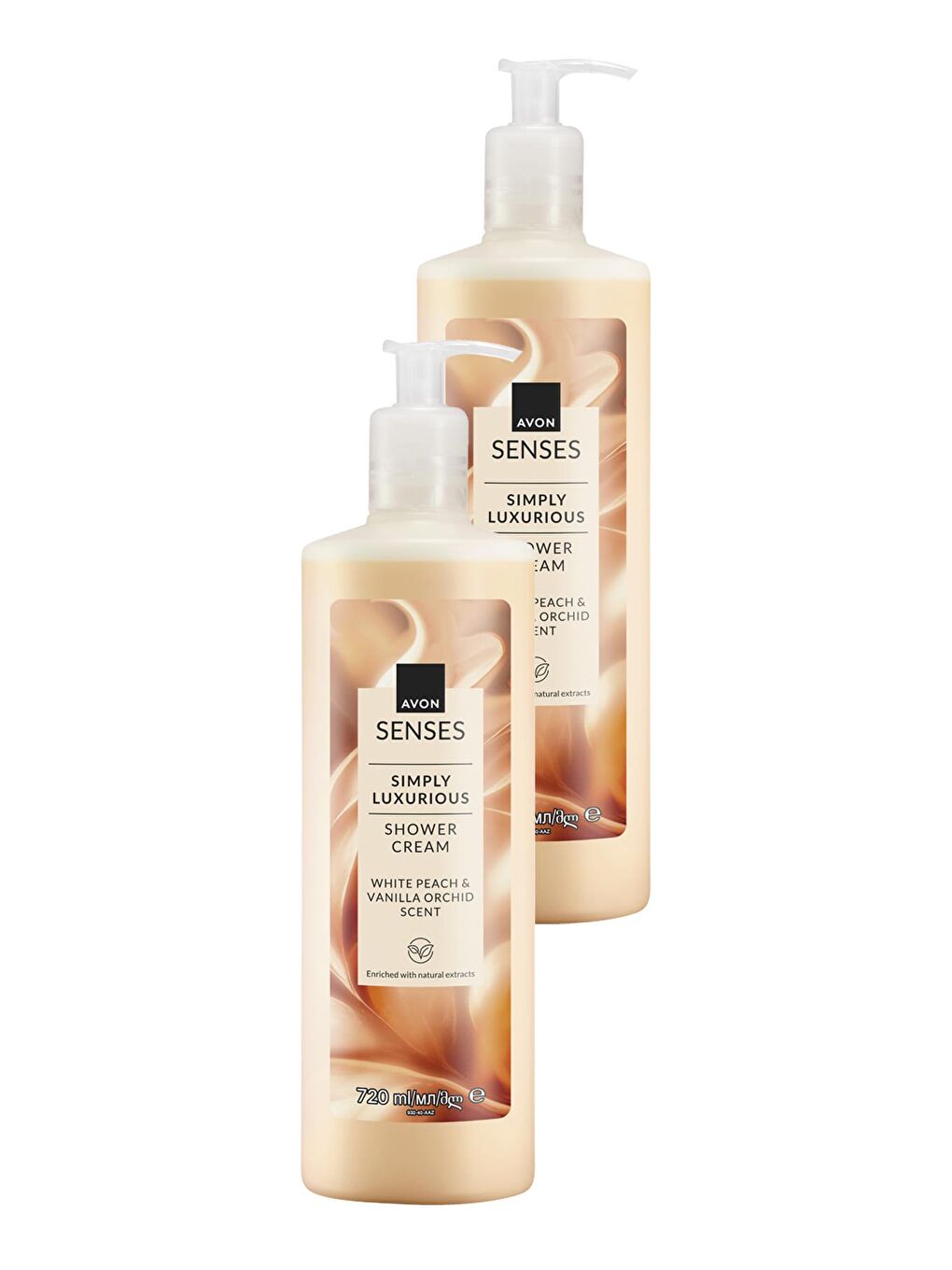 Simply Luxurious Beyaz Şeftali ve Vanilya Orkide Kokulu Duş Kremi 720 Ml. İkili Set