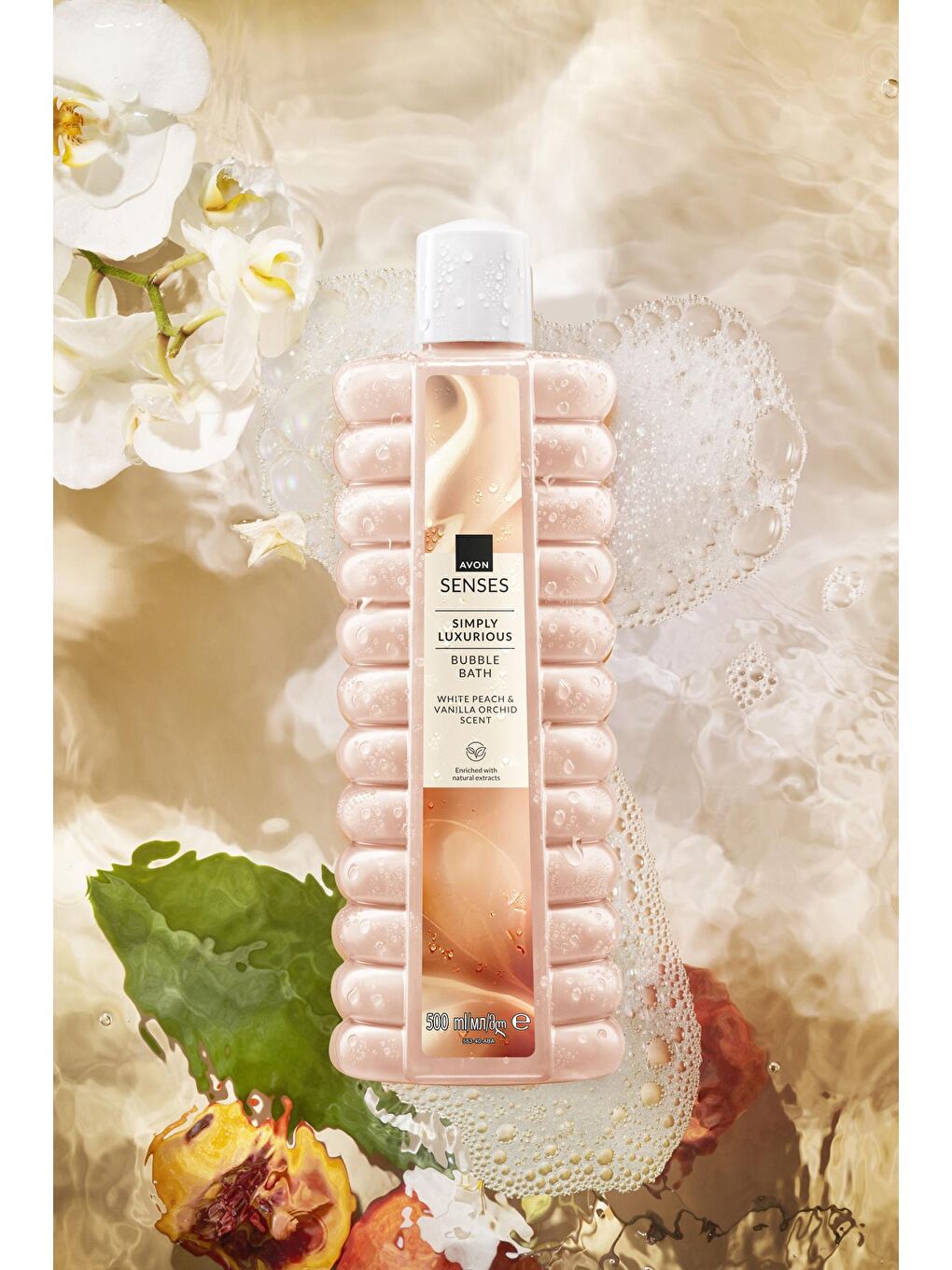 Simply Luxurious Beyaz Şeftali ve Vanilya Orkide Kokulu Banyo Köpüğü 500 Ml. İkili Set-2