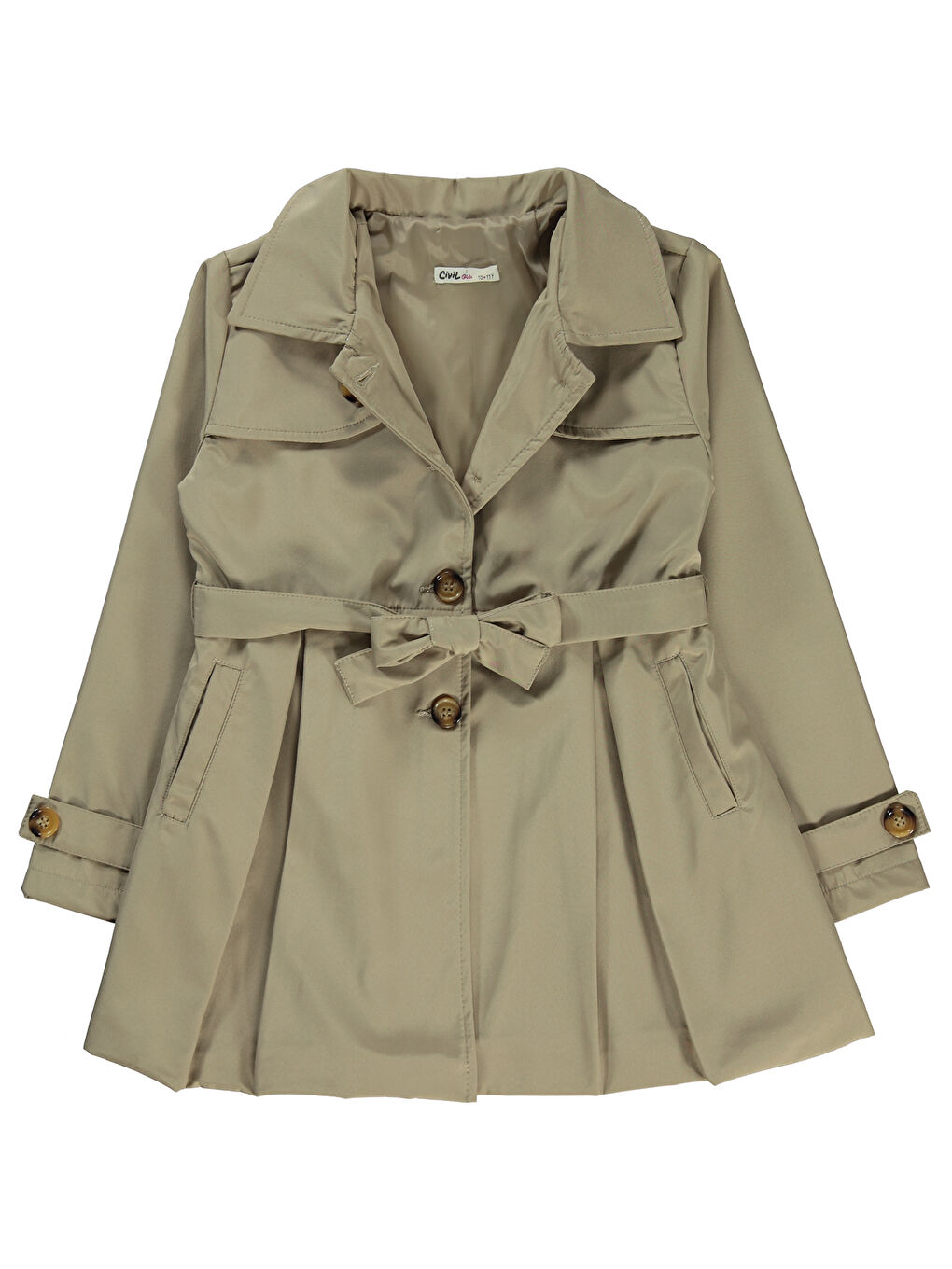 Girls Kız Çocuk Ceket 10-13 Yaş Bej-1