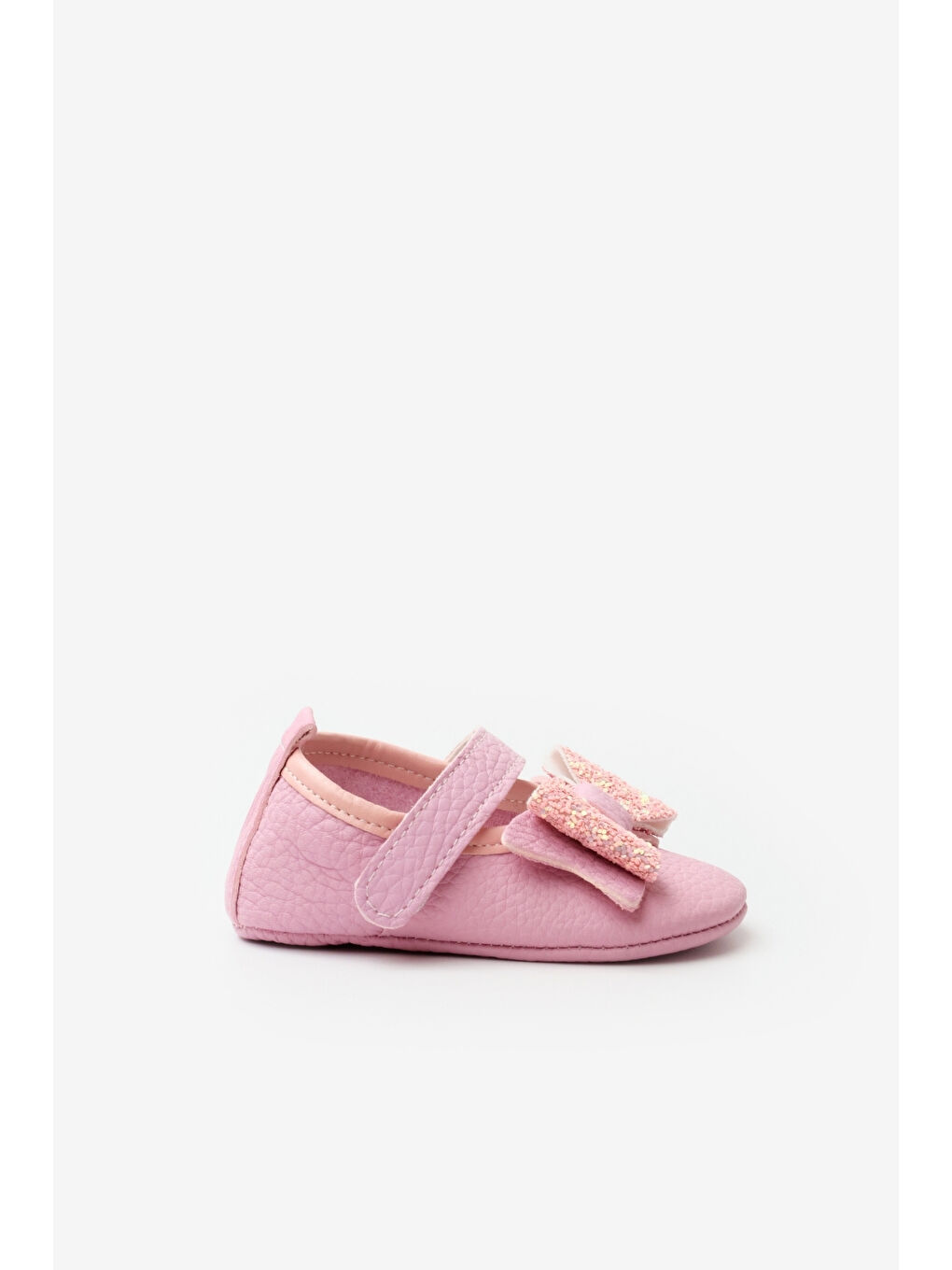 Pembe  Pullu Cırtlı Kız Bebek Makosen-1