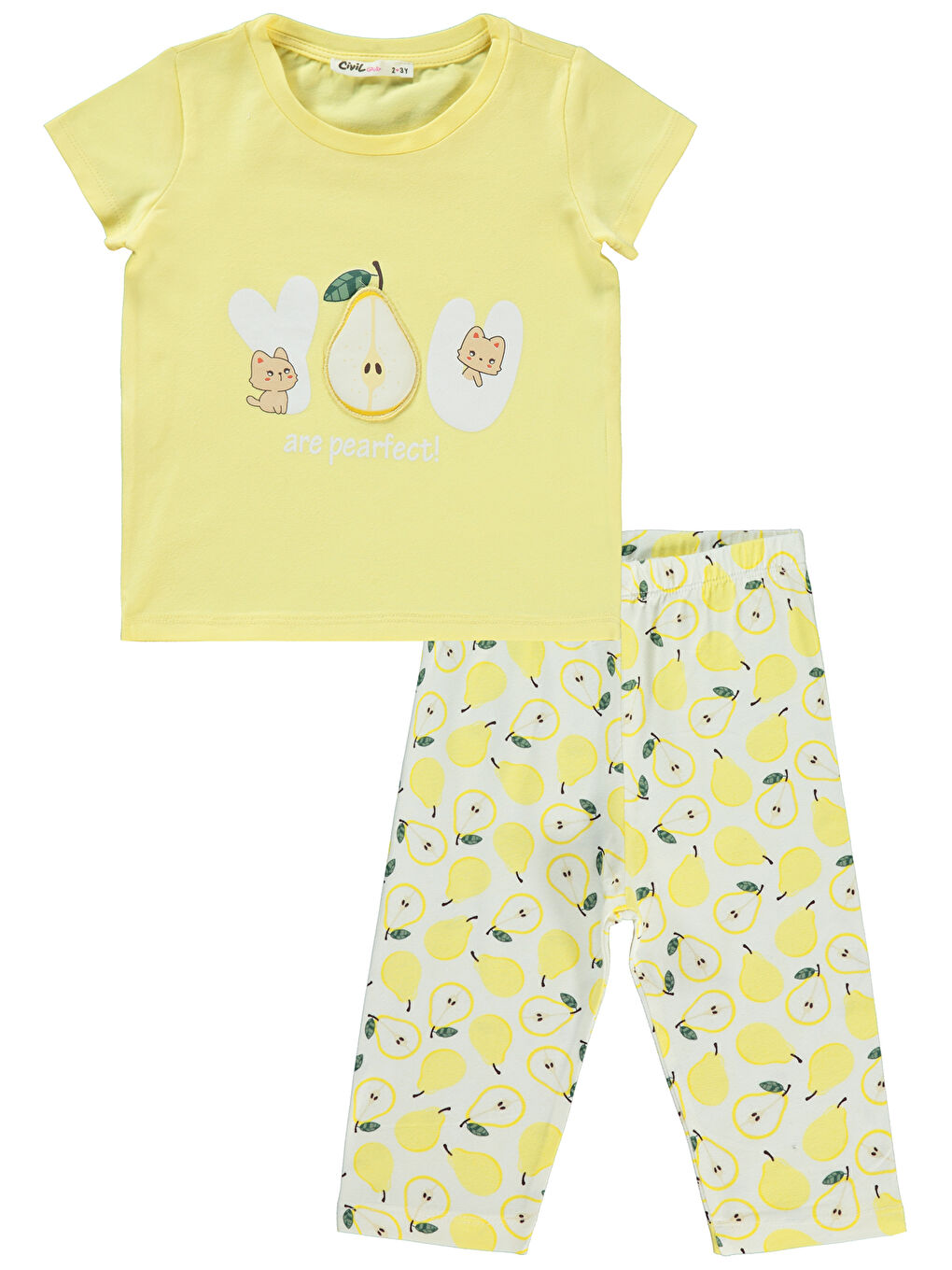 Girls Kız Çocuk Takım 2-5 Yaş Sarı-1