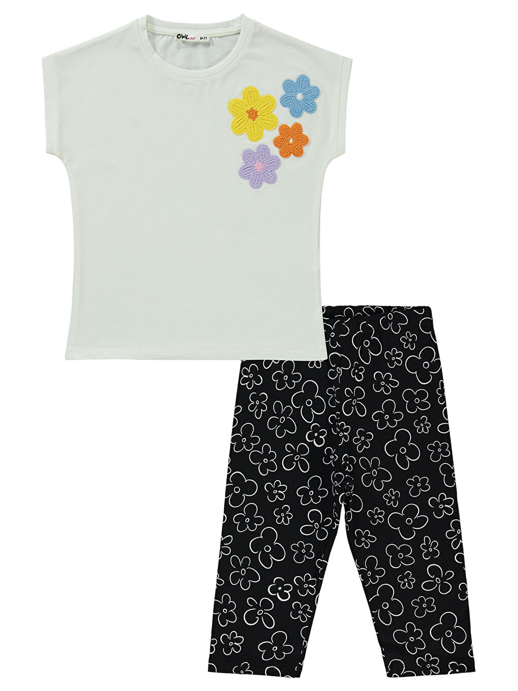 Girls Kız Çocuk Takım 6-9 Yaş Ekru