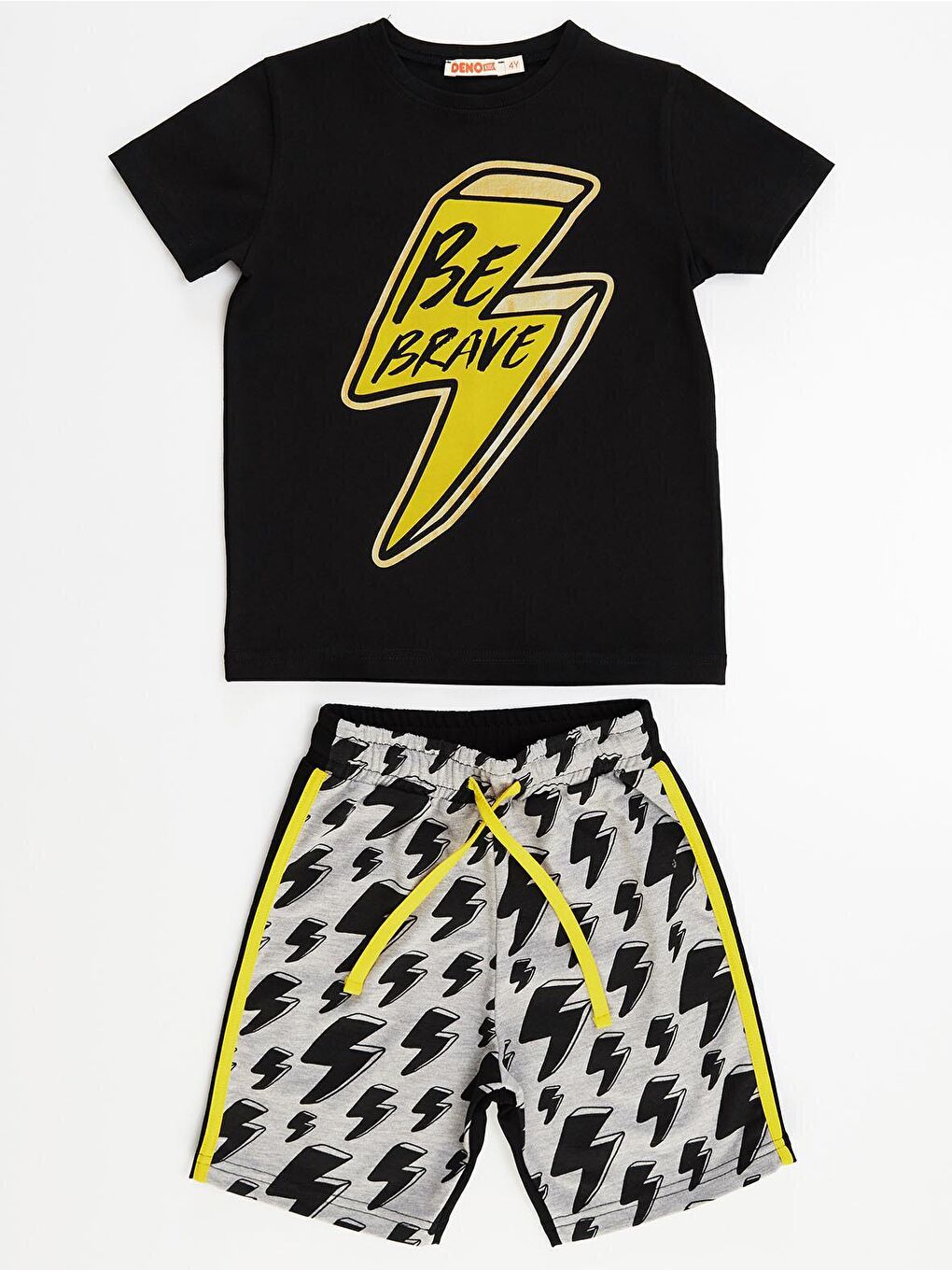 Karışık Şimşek Erkek Çocuk Tişört Şort Takım-2