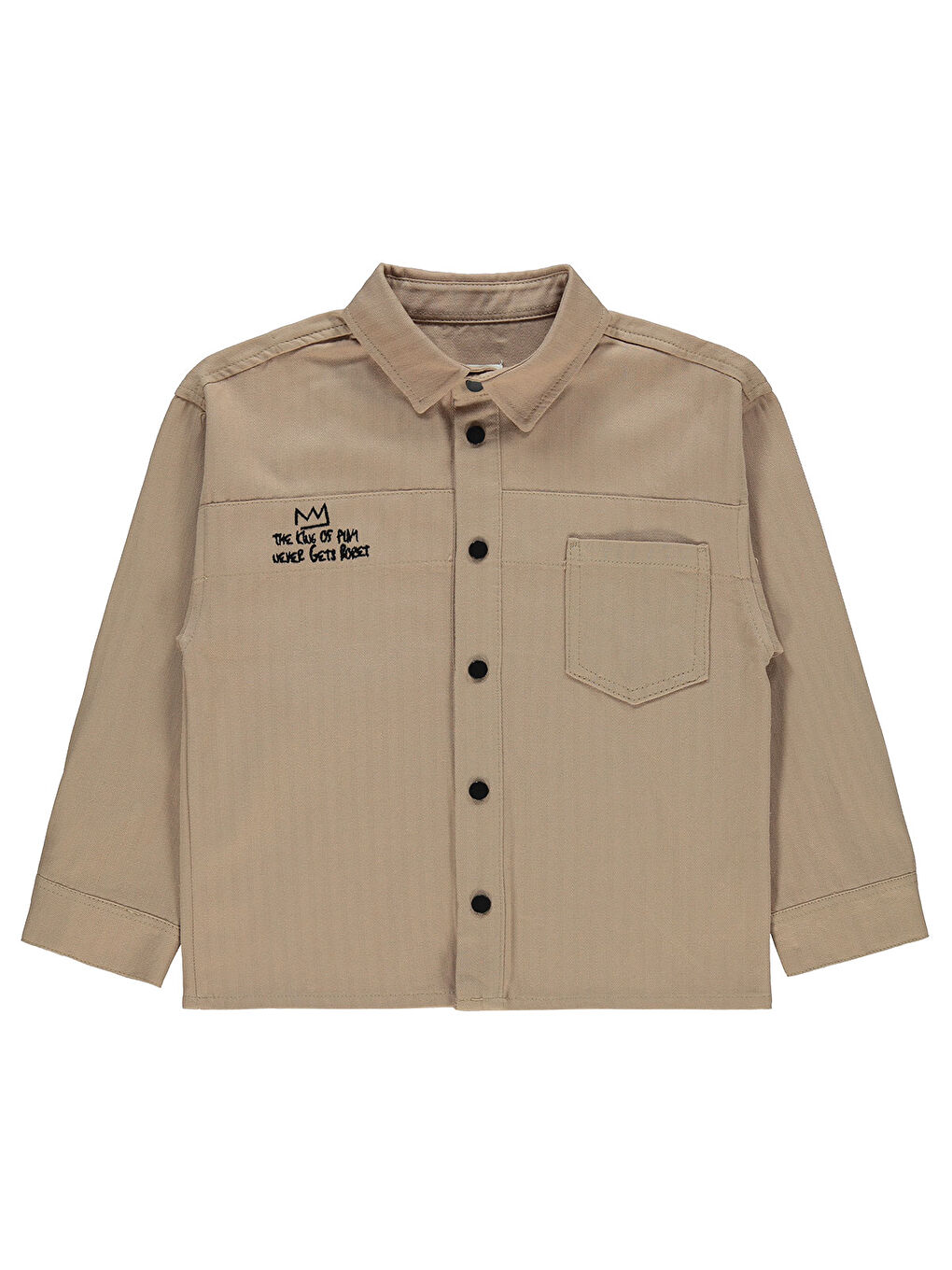 Bej Boys Erkek Çocuk Gömlek 6-9 Yaş Vizon