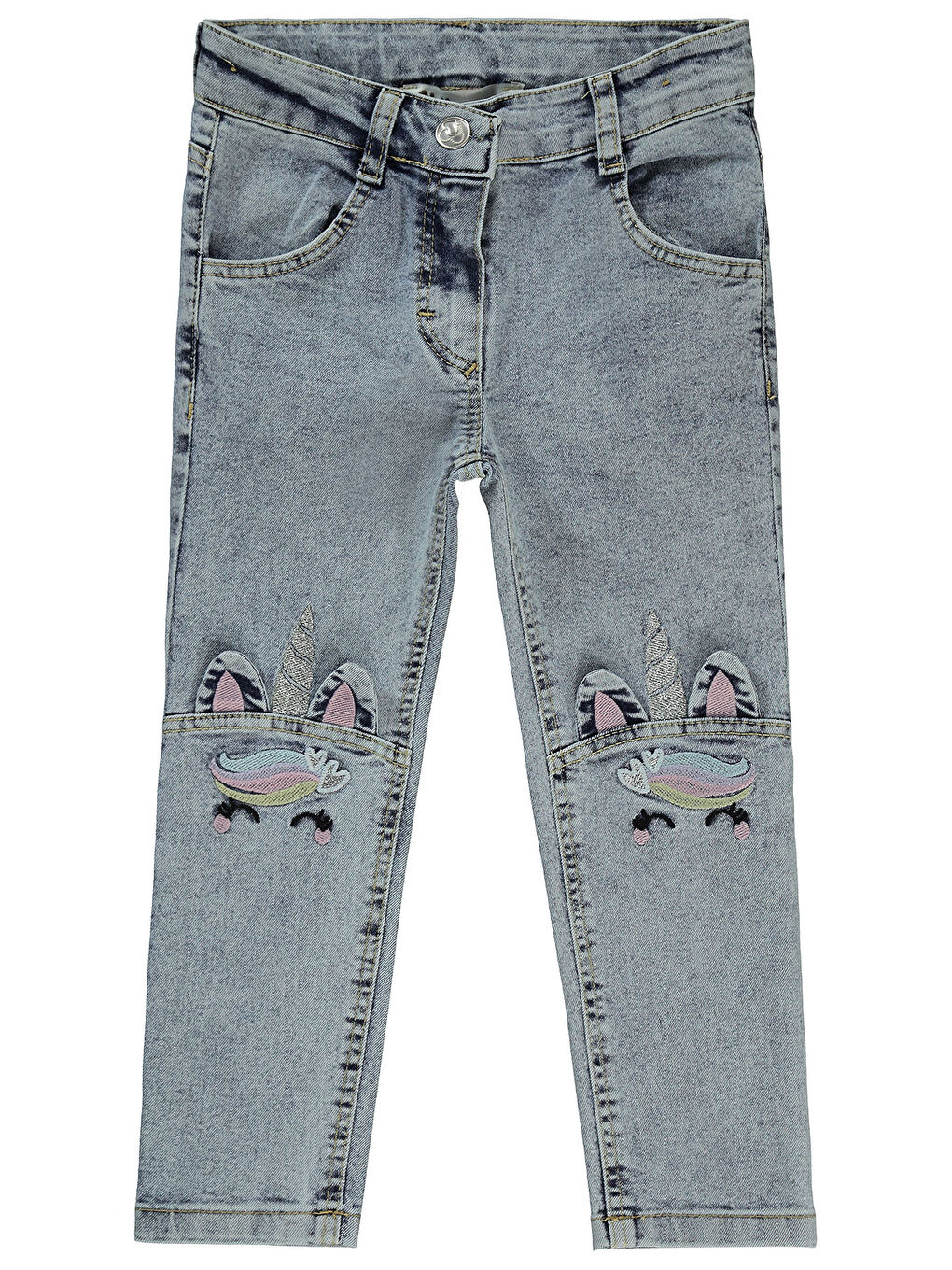 Girls Kız Çocuk Pantolon 2-5 Yaş Buz Mavi