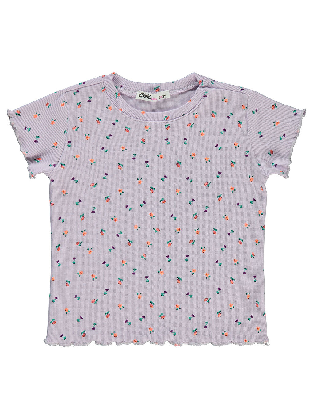 Girls Kız Çocuk Tişört 2-5 Yaş Lila