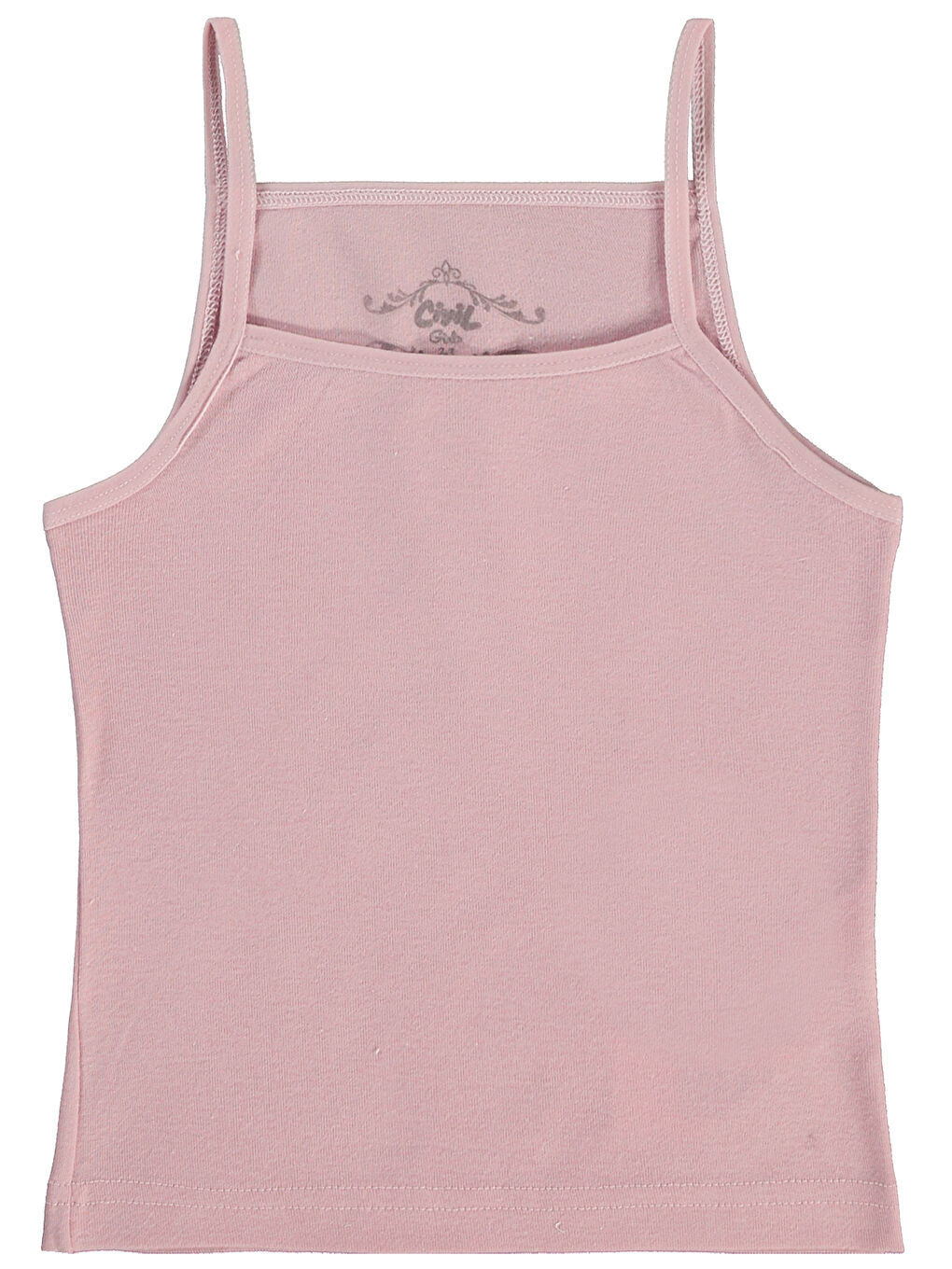 Pembe Girls Kız Çocuk 3'lü Atlet Set 2-10 Yaş Somon-2