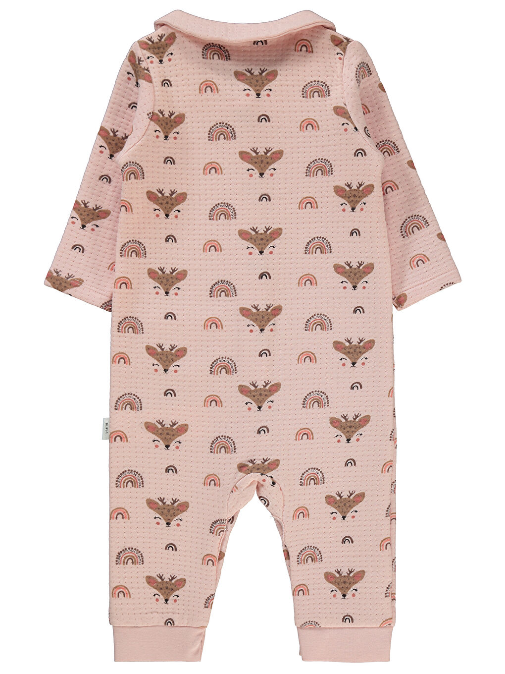 Pembe Baby Kız Bebek Patiksiz Tulum 6-18 Ay Pudra-1