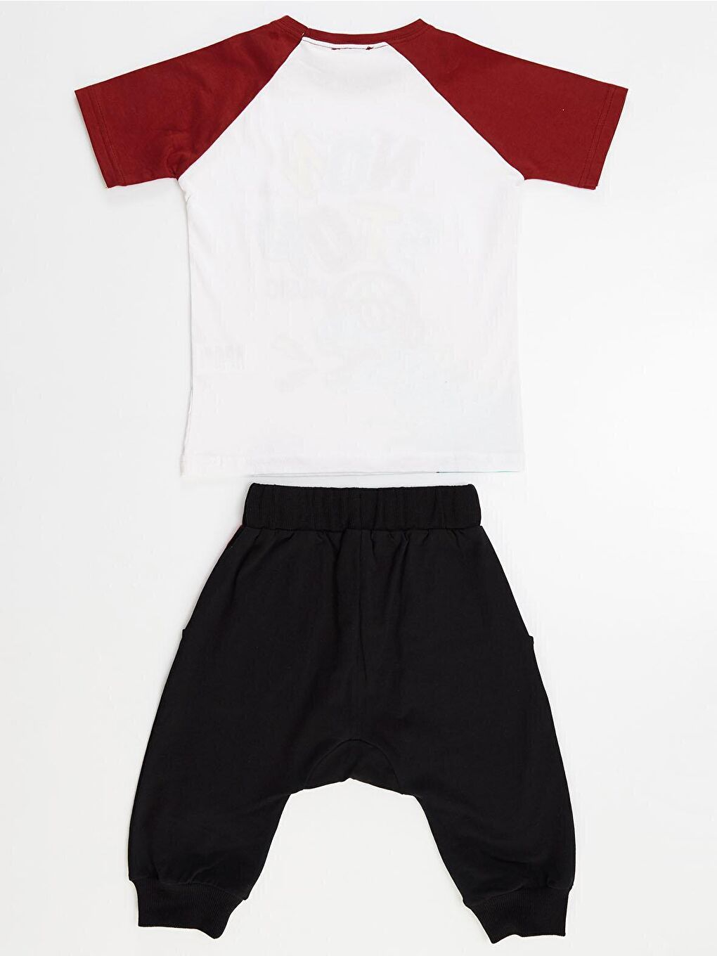 Karışık Dino Music Erkek Çocuk Tişört Kapri Şort Takım-3