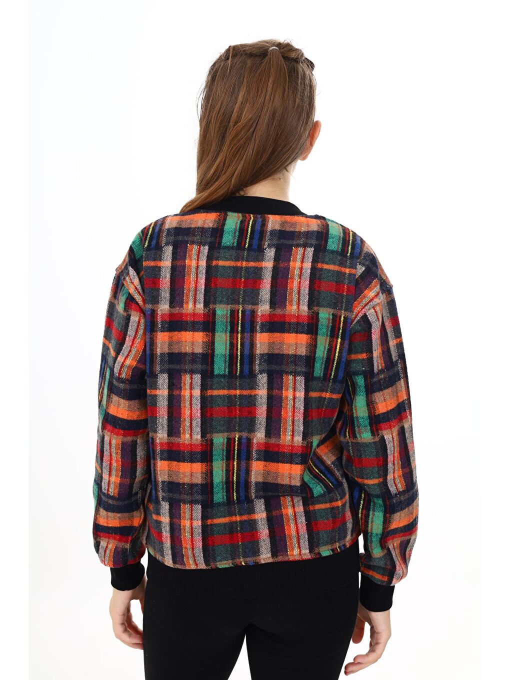 Siyah Kız Çocuk Kolej Tarz Kaşe Ceket 7 -13 Yaş Lx286-4