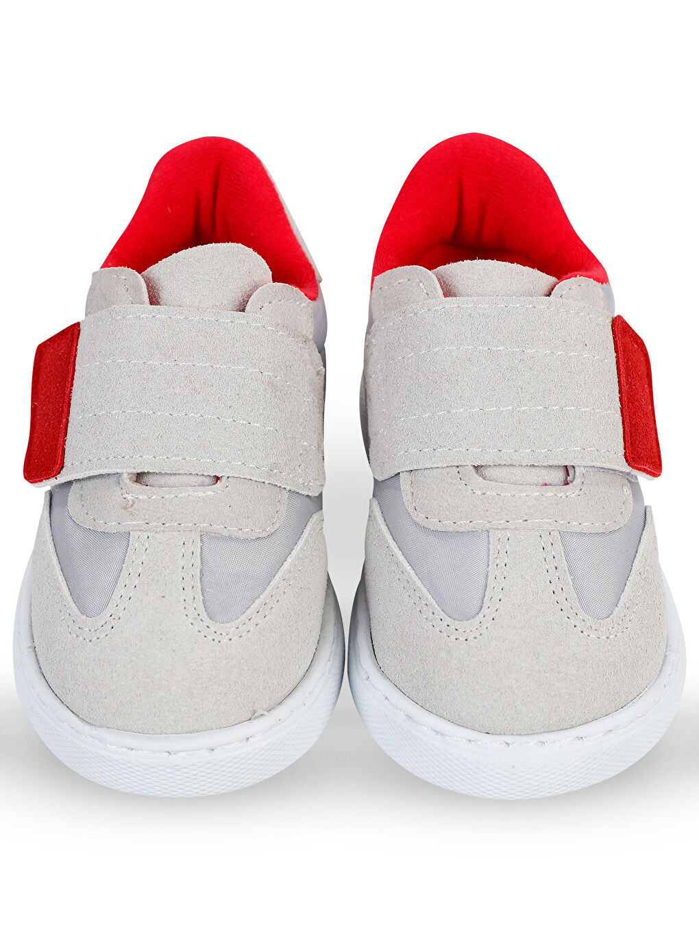 Boys Erkek Çocuk Spor Ayakkabı 21-25 Numara Gri-Kırmızı-2