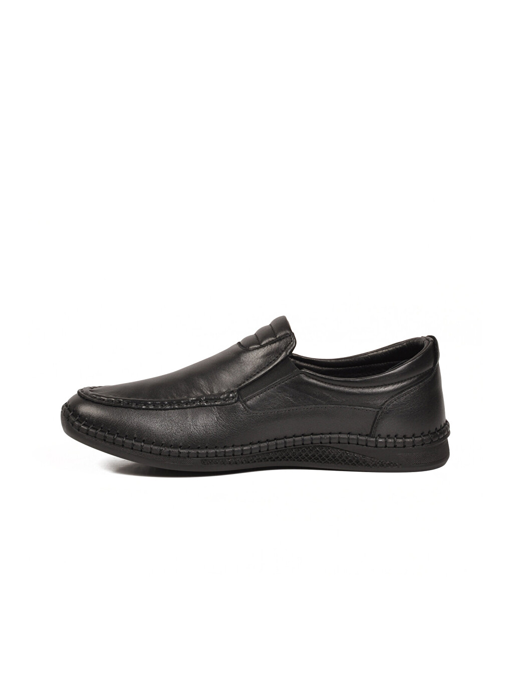 Erkek Siyah Hakiki Deri Hafızalı Rahat Taban Smart Casual Ayakkabı Loafer M741 M-3
