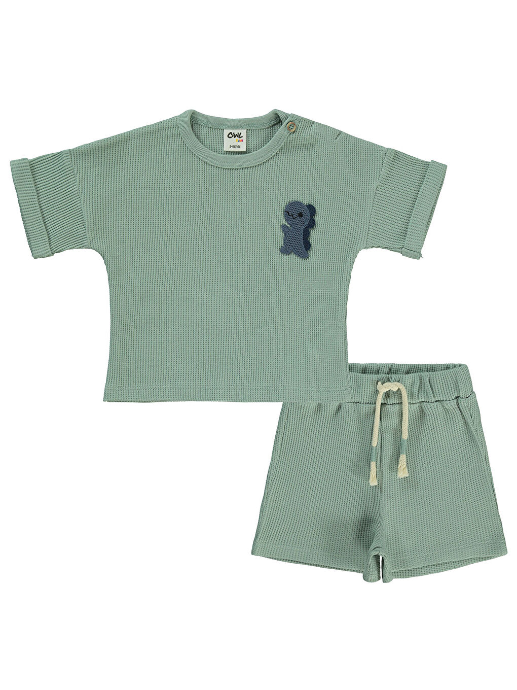 Baby Erkek Bebek Şortlu Takım 6-18 Ay Çağla Yeşili
