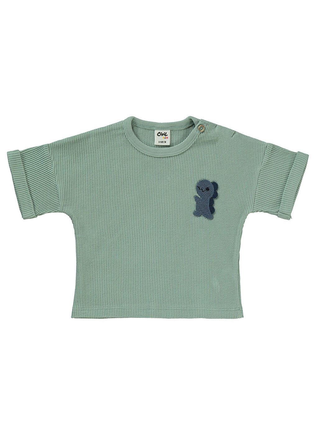 Baby Erkek Bebek Şortlu Takım 6-18 Ay Çağla Yeşili-2