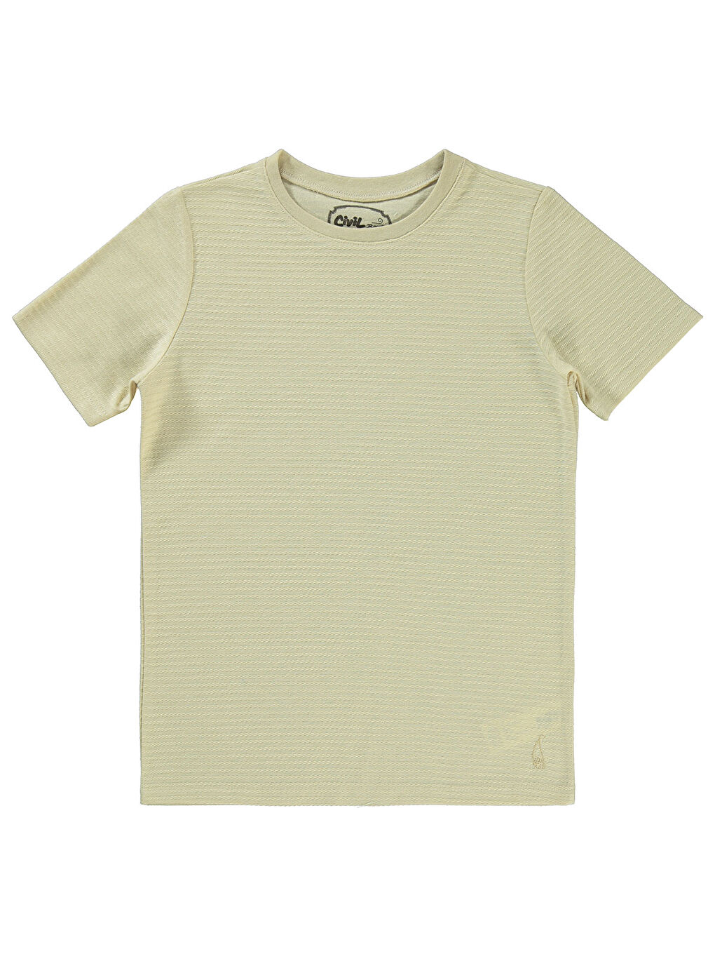Bej Boys Erkek Çocuk Tişört 10-13 Yaş Taş Rengi