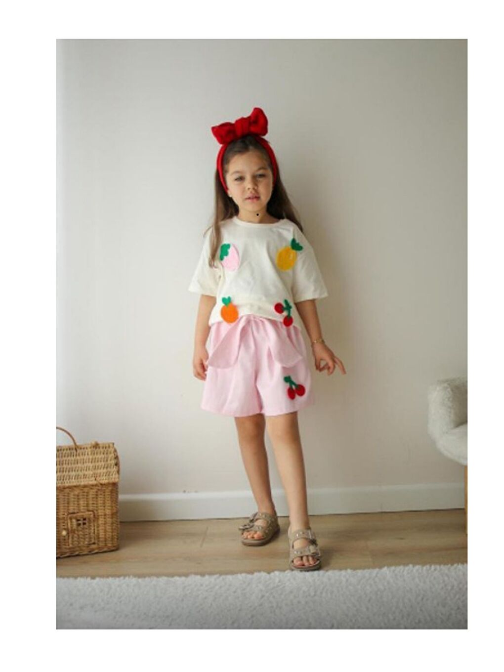 Ekru Kız Çocuk Yeni Alt Üst Takım