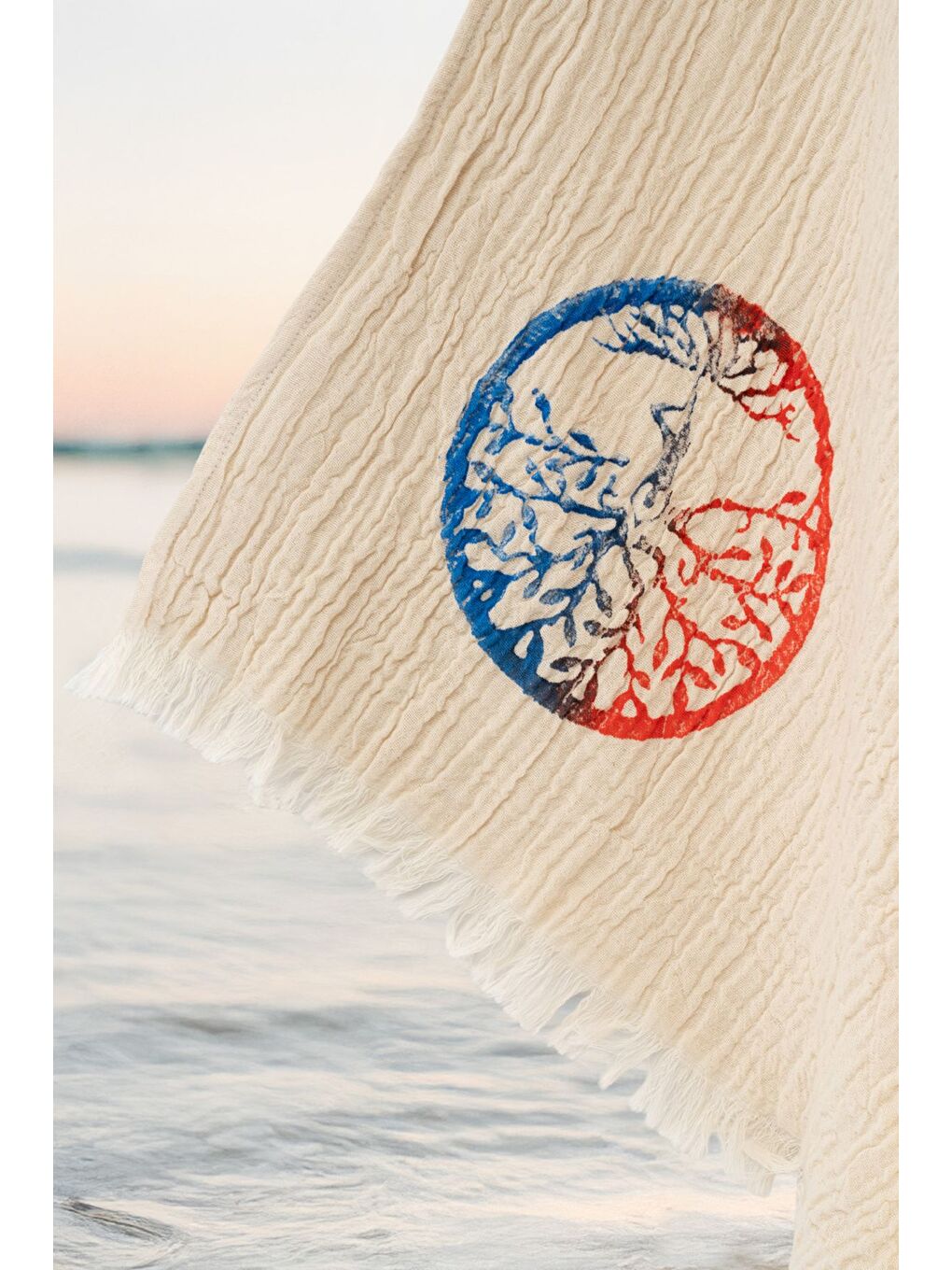 Ekru Organik %100 Pamuk Kimono Yaka Sabalık Bornoz Plaj Elbisesi - Dualis - S/M KREM/S/M-2