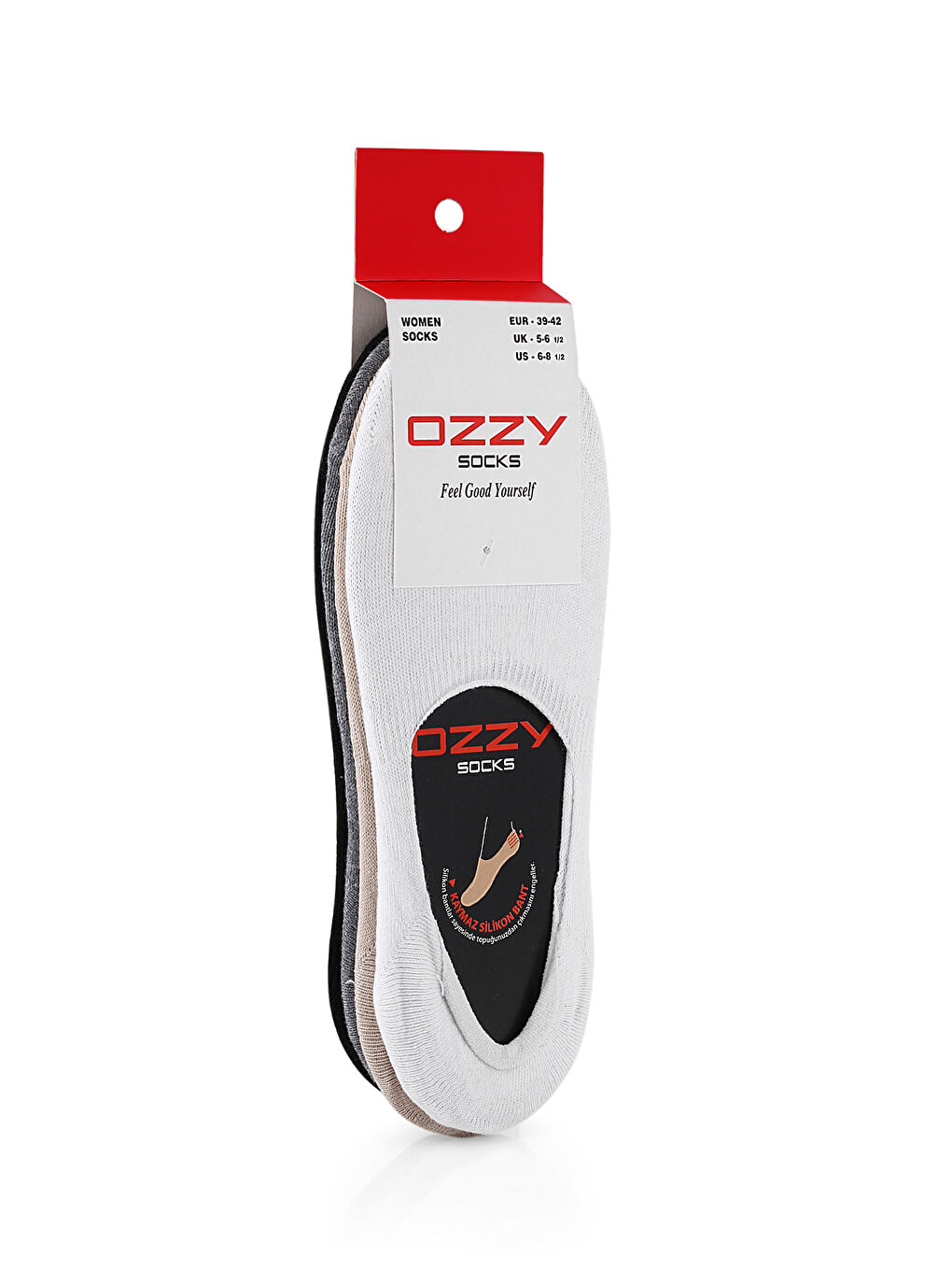 Beyaz 8 Çift Unisex Dikişsiz Babet-1