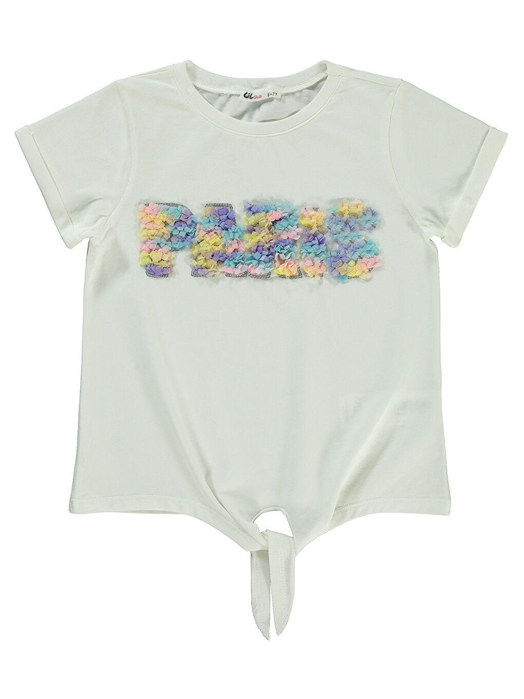 Girls Kız Çocuk Tişört 10-13 Yaş Ekru