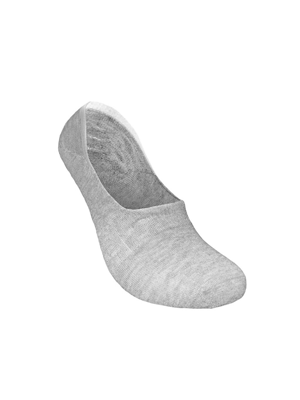 Invisible 3 Pack Unisex Gri Çorap-2