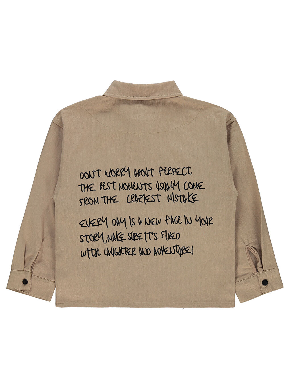 Bej Boys Erkek Çocuk Gömlek 10-13 Yaş Vizon-1