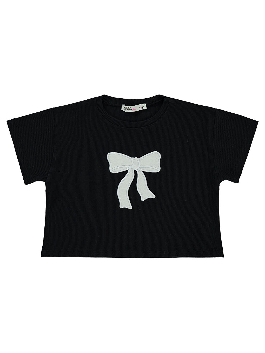 Girls Kız Çocuk Tişört 2-5 Yaş Siyah