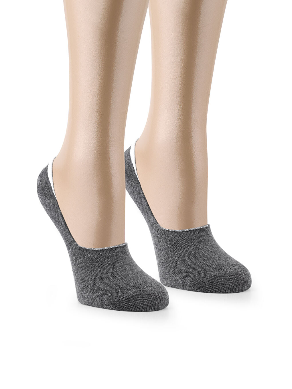 Beyaz 12 Çift Unisex Dikişsiz Babet-3