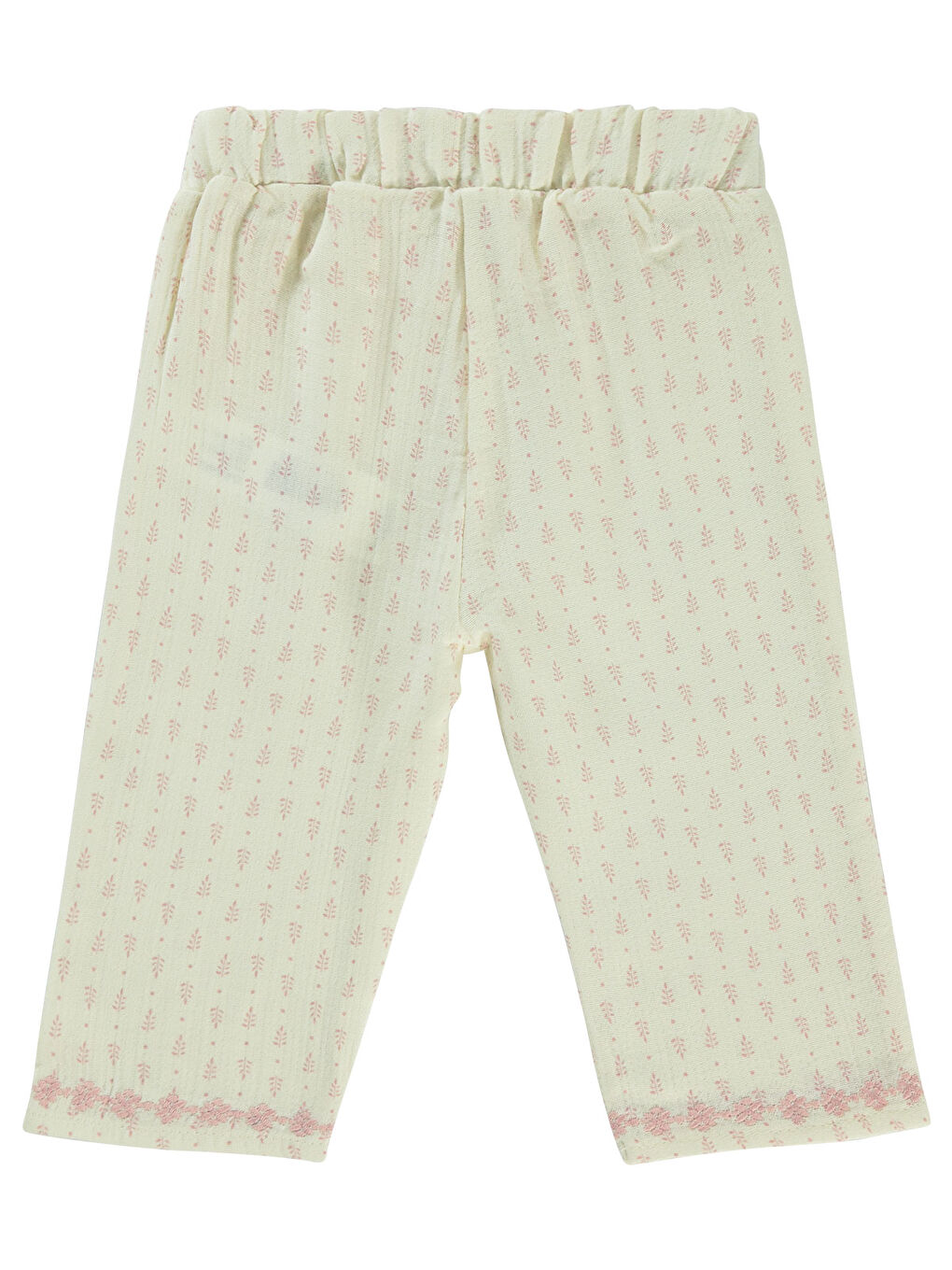 Baby Kız Bebek Pantolon 6-18 Ay Ekru-1