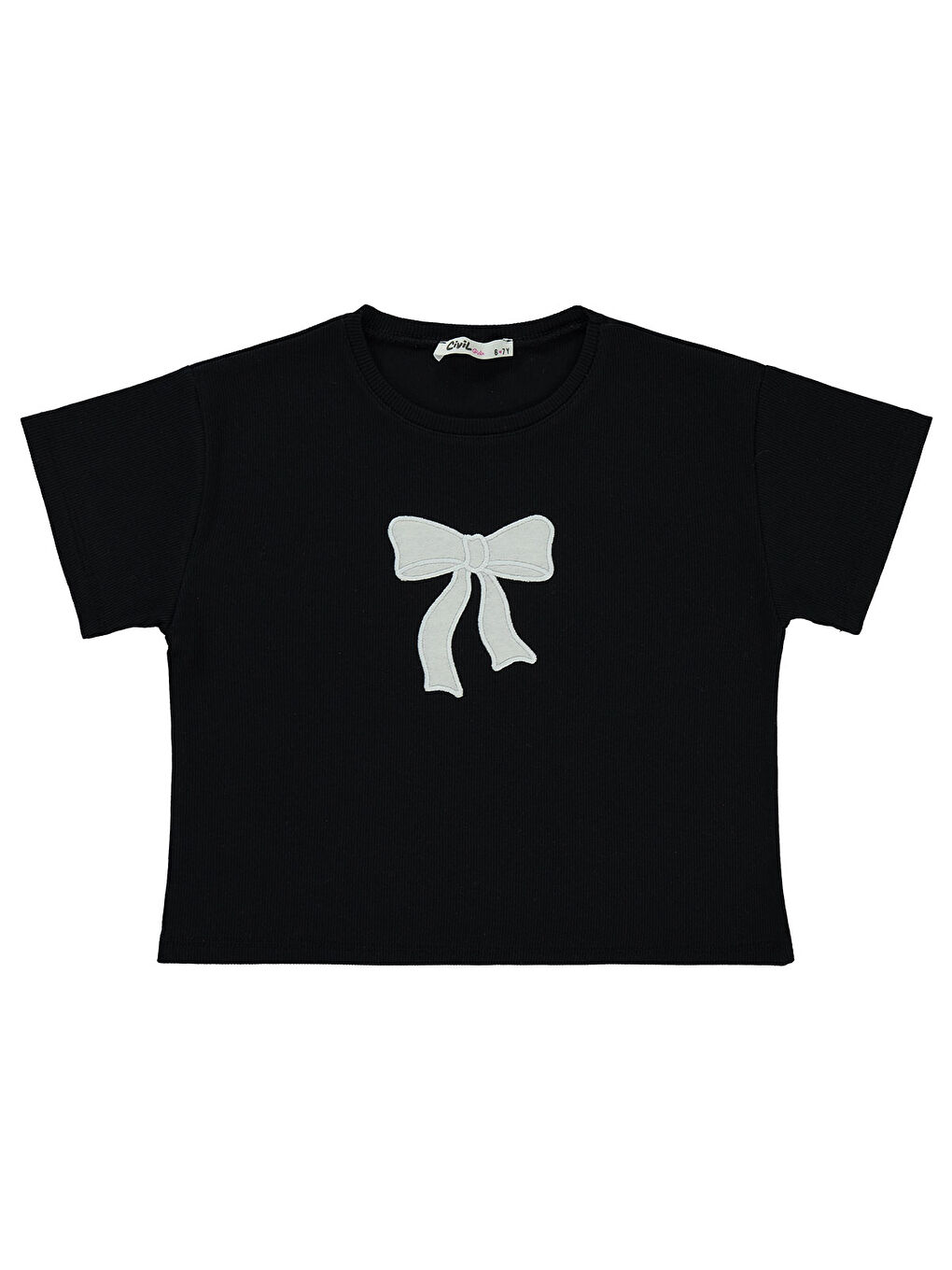 Girls Kız Çocuk Tişört 10-13 Yaş Siyah