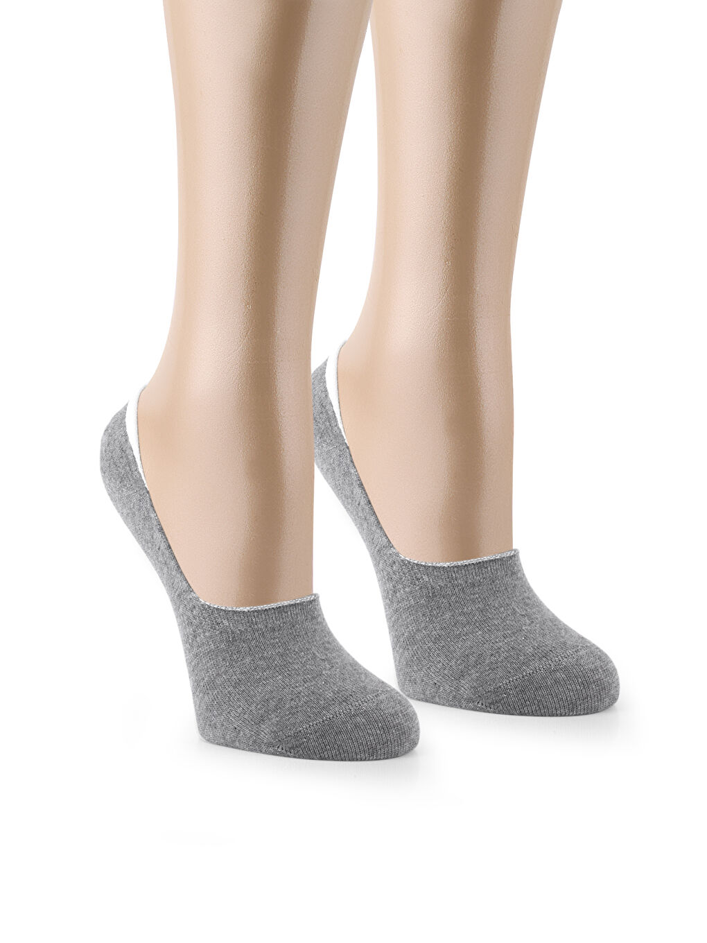 Beyaz 12 Çift Unisex Dikişsiz Babet-4